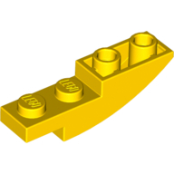 Lego kostka (kostička) 4x1 oblouk invertovaný, žlutá (6146298)